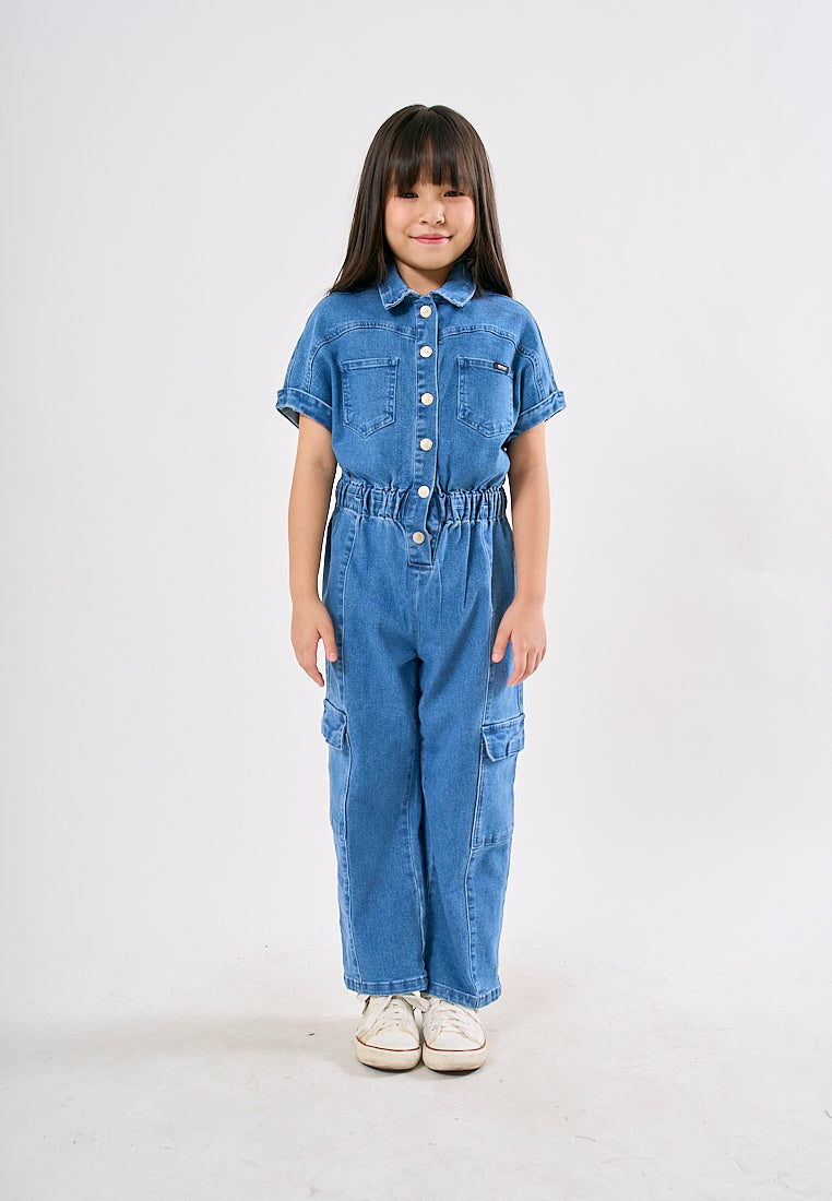 Mossimo Kids Lala Medium Blue Jumpsuit