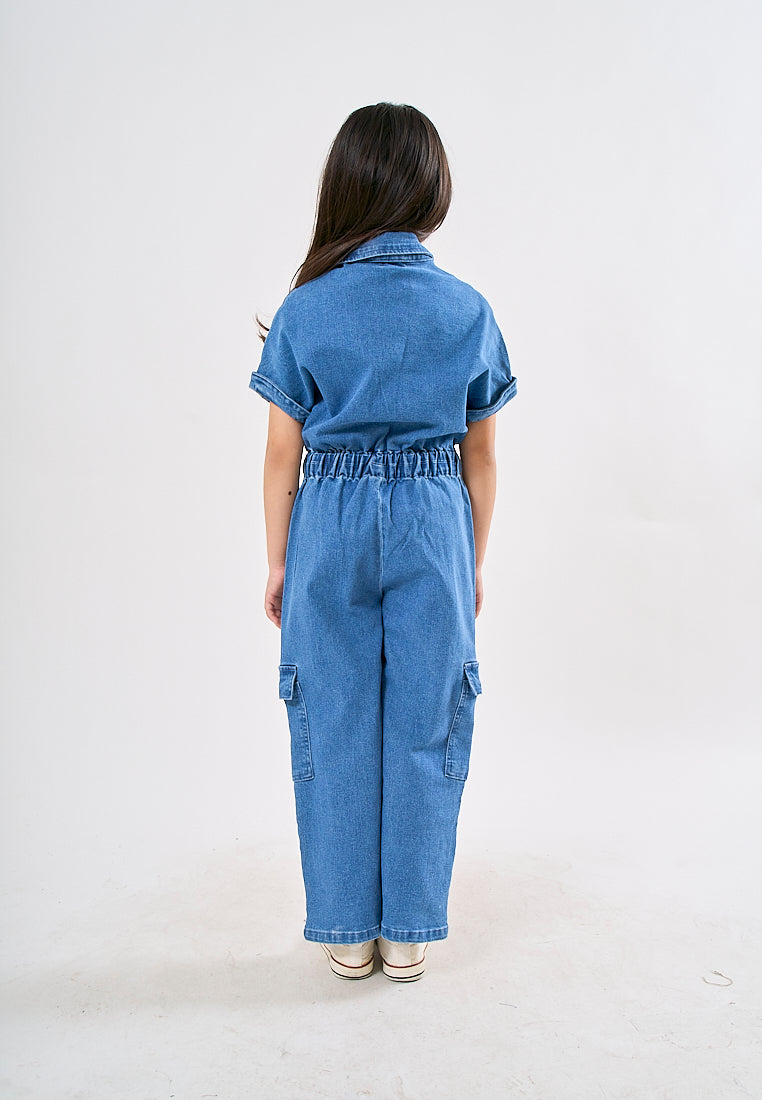 Mossimo Kids Lala Medium Blue Jumpsuit