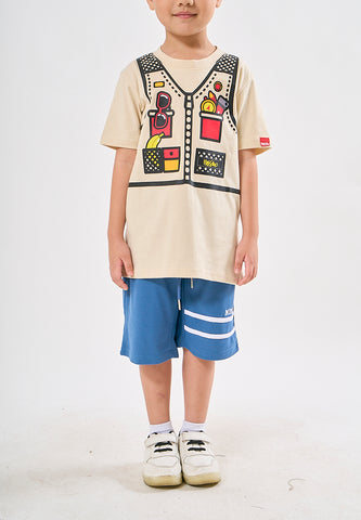 Mossimo Kids Xanti Beige Graphic Tshirt