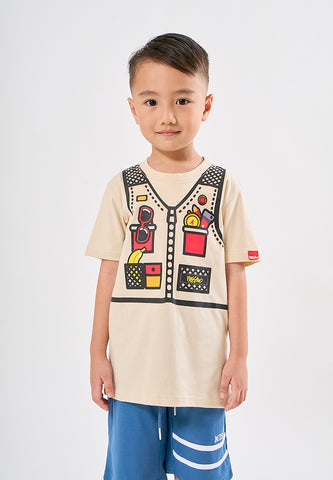 Mossimo Kids Xanti Beige Graphic Tshirt