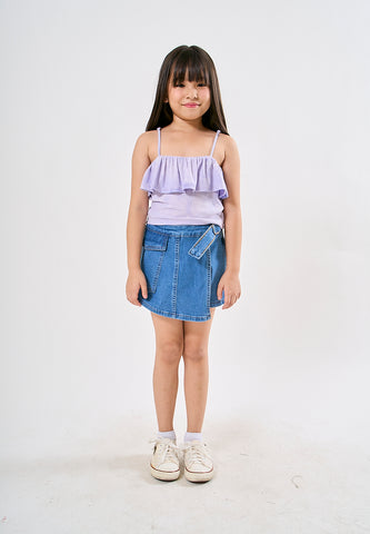 Mossimo Kids Brenda Light Purple Ruffled Top