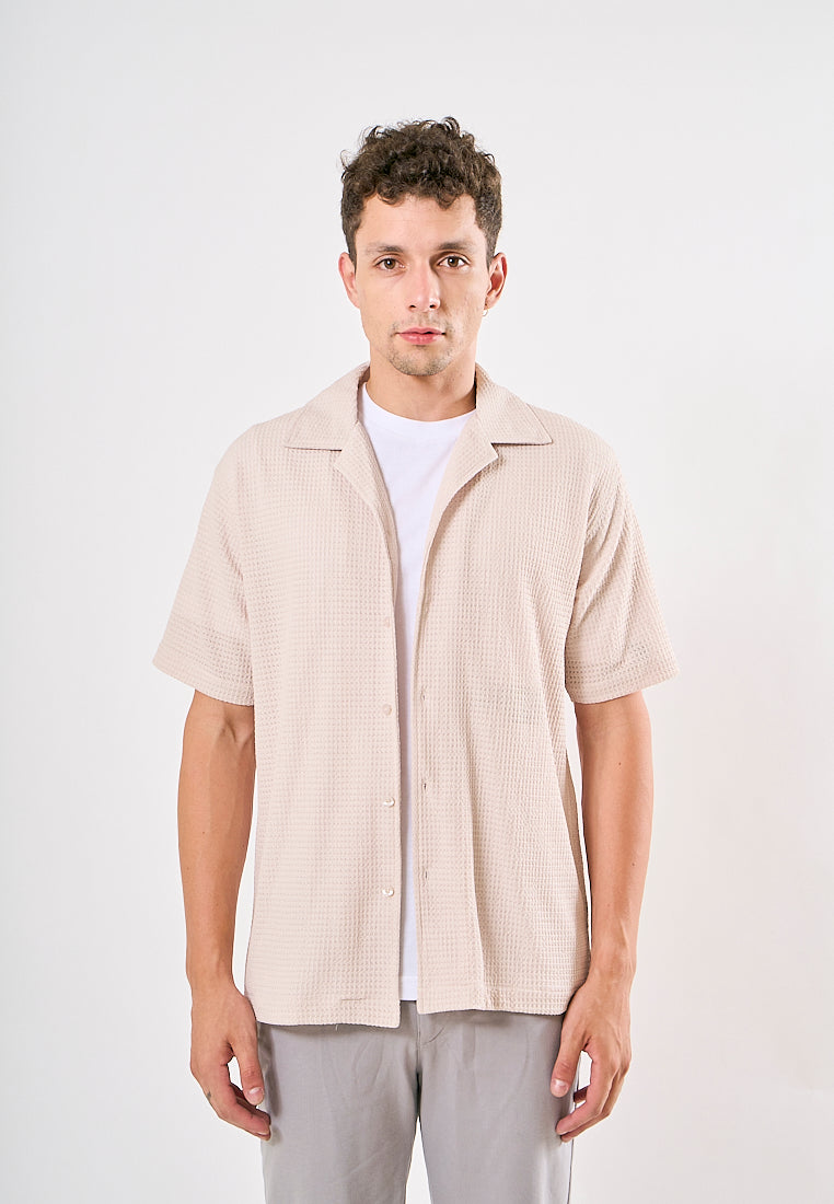 Mossimo Jerson Wheat Short Sleeves Buttondown