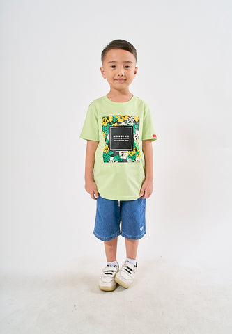 Mossimo Kids Jover Light Green Graphic Tshirt