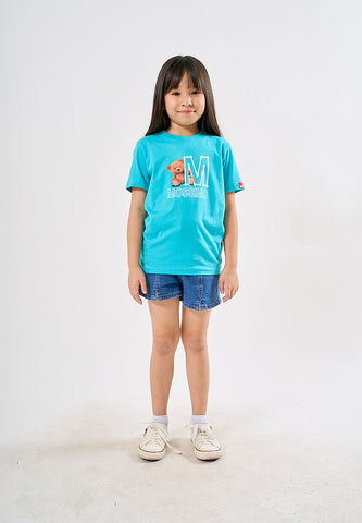 Mossimo Kids Frankie Teal Mossybear Tshirt