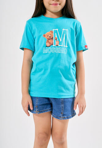 Mossimo Kids Frankie Teal Mossybear Tshirt