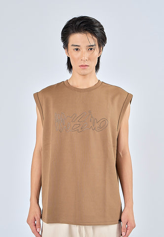 Mossimo Allen Brown Oversized Tank Top