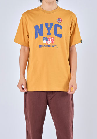 Mossimo Arvy Mustard Yellow Comfort Fit Tee