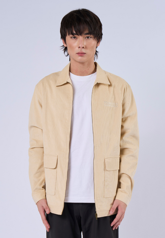 Mossimo Niall Beige Corduroy Comfort Jacket