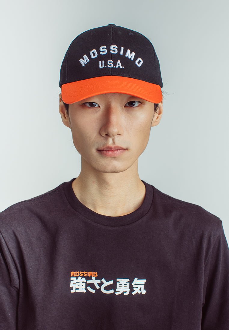 Black Orange Baseball Cap with Embossed Embroidery – Mossimo PH