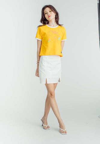 Citrus with Elmo Soft Touch & High Density Print Classic Cropped Fit Tee - Mossimo PH