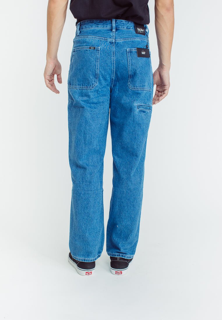 Mossimo Julius Medium Blue Six Pocket Baggy Jeans - Mossimo PH