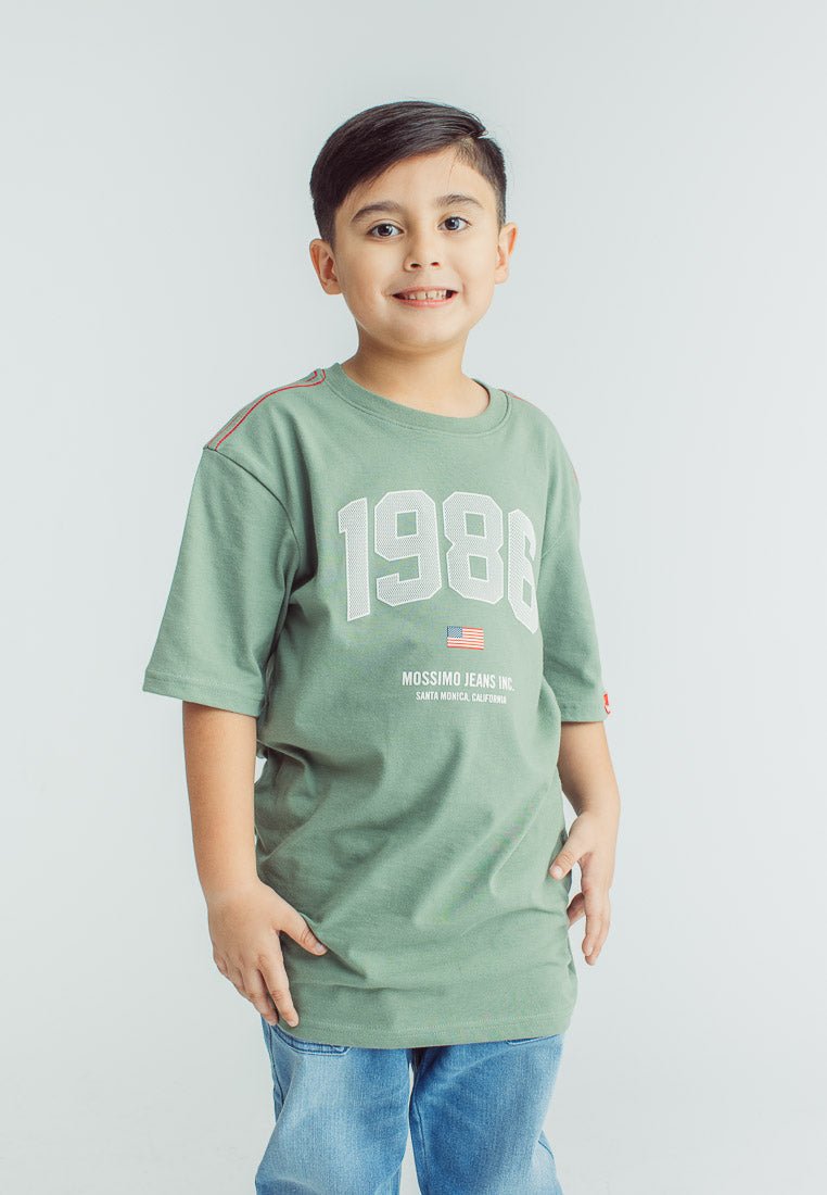 Mossimo Kids Boys Oak Leaves 1986 Oversized Tshirt - Mossimo PH