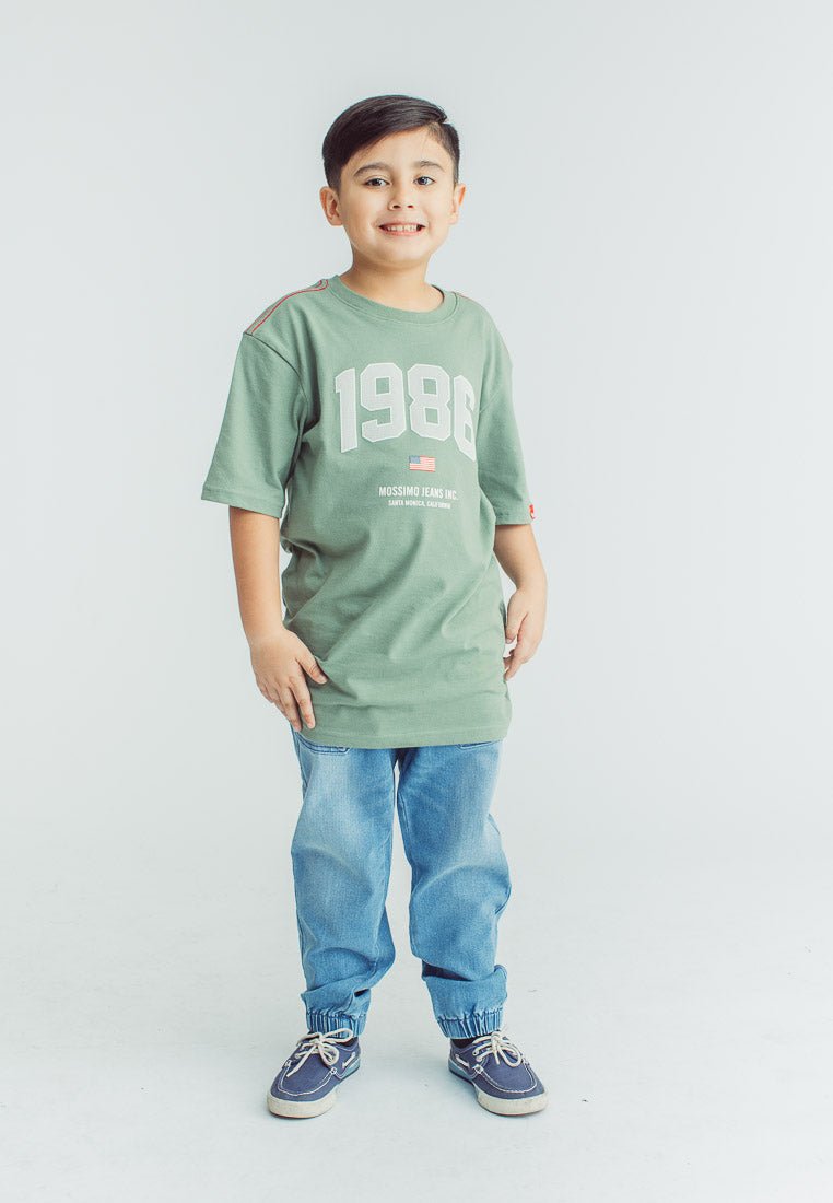 Mossimo Kids Boys Oak Leaves 1986 Oversized Tshirt - Mossimo PH