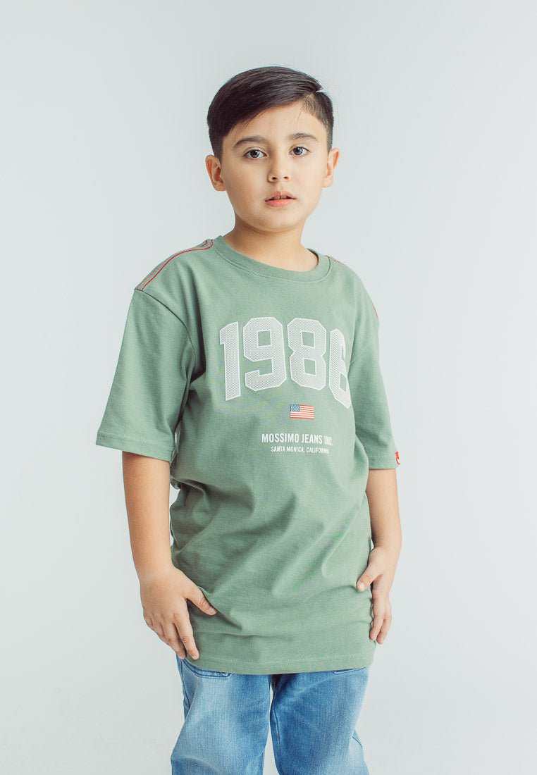 Mossimo Kids Boys Oak Leaves 1986 Oversized Tshirt - Mossimo PH