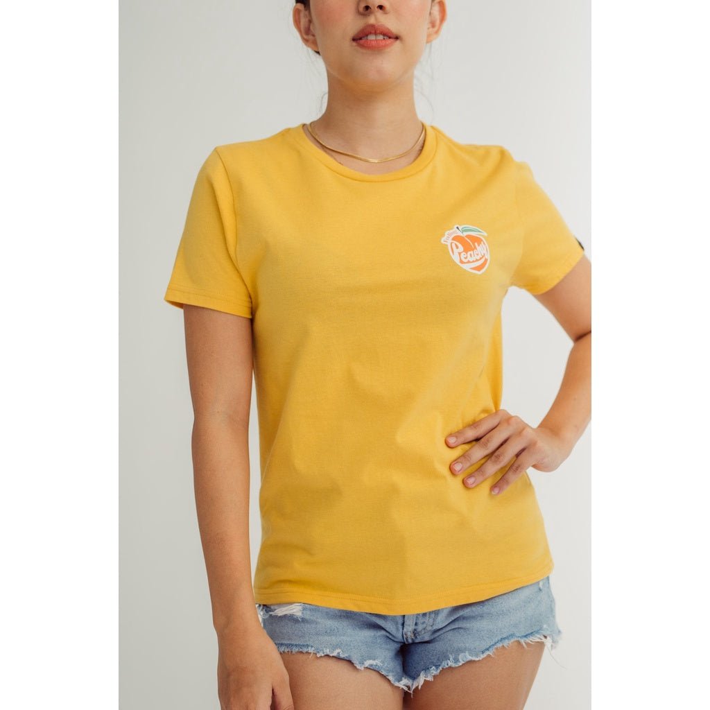 Mossimo Ochre Small Graphic Design Classic Fit Tee - Mossimo PH