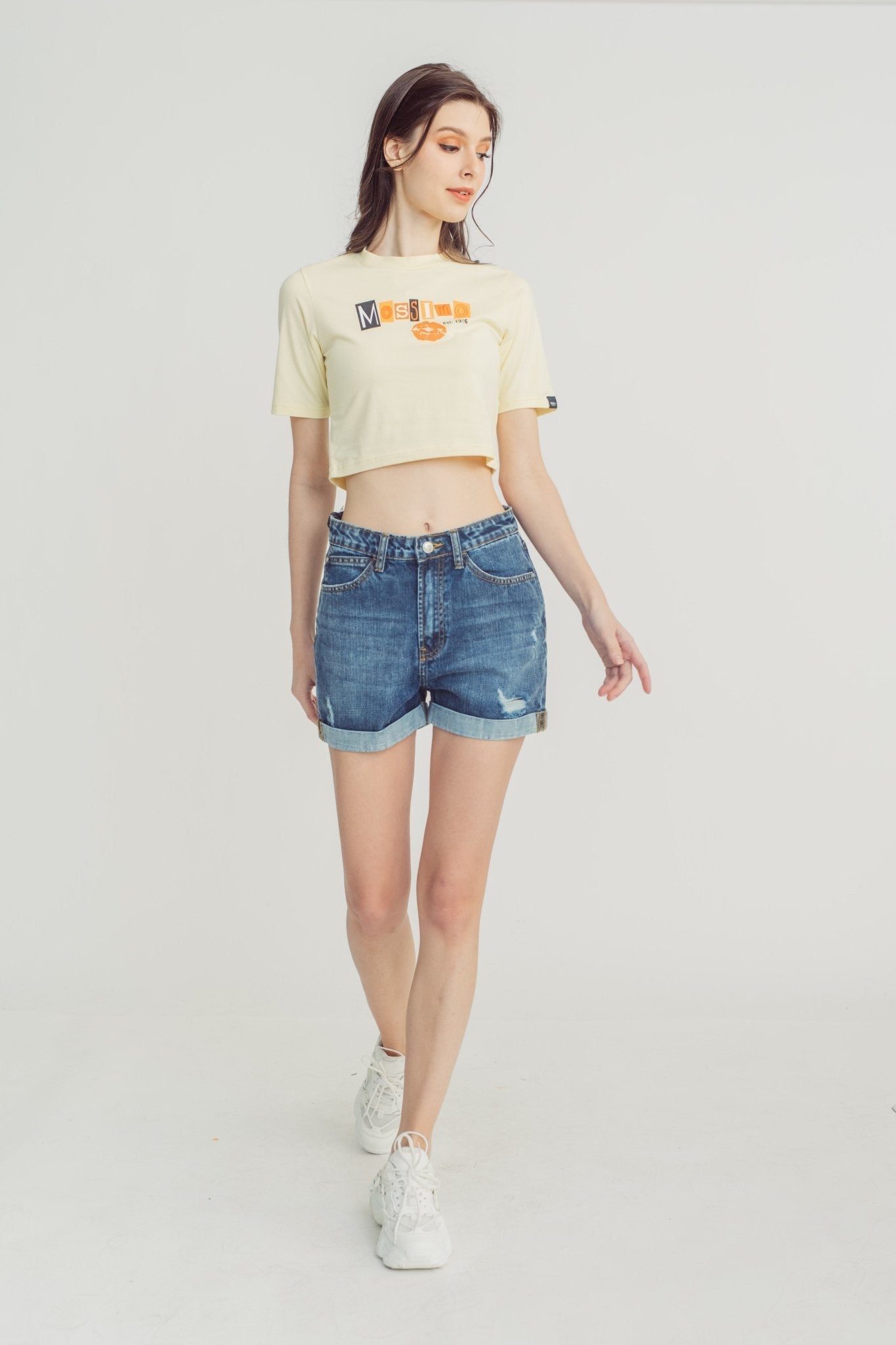 Mossimo Premium with Mossimo Big Branding Retro Cropped Fit Tee - Mossimo PH