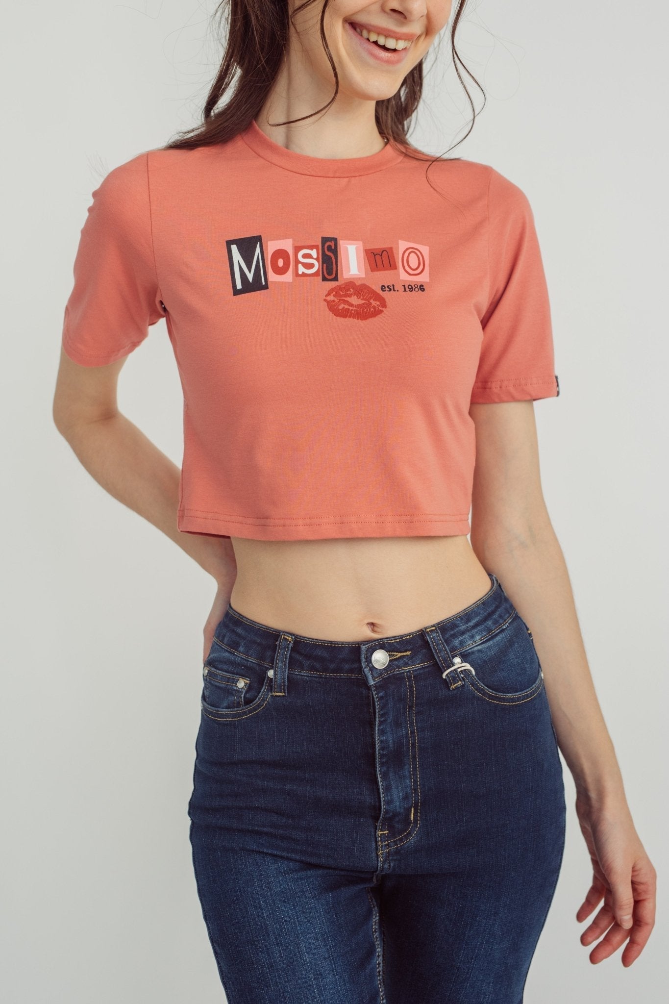 Mossimo Premium with Mossimo Big Branding Retro Cropped Fit Tee - Mossimo PH