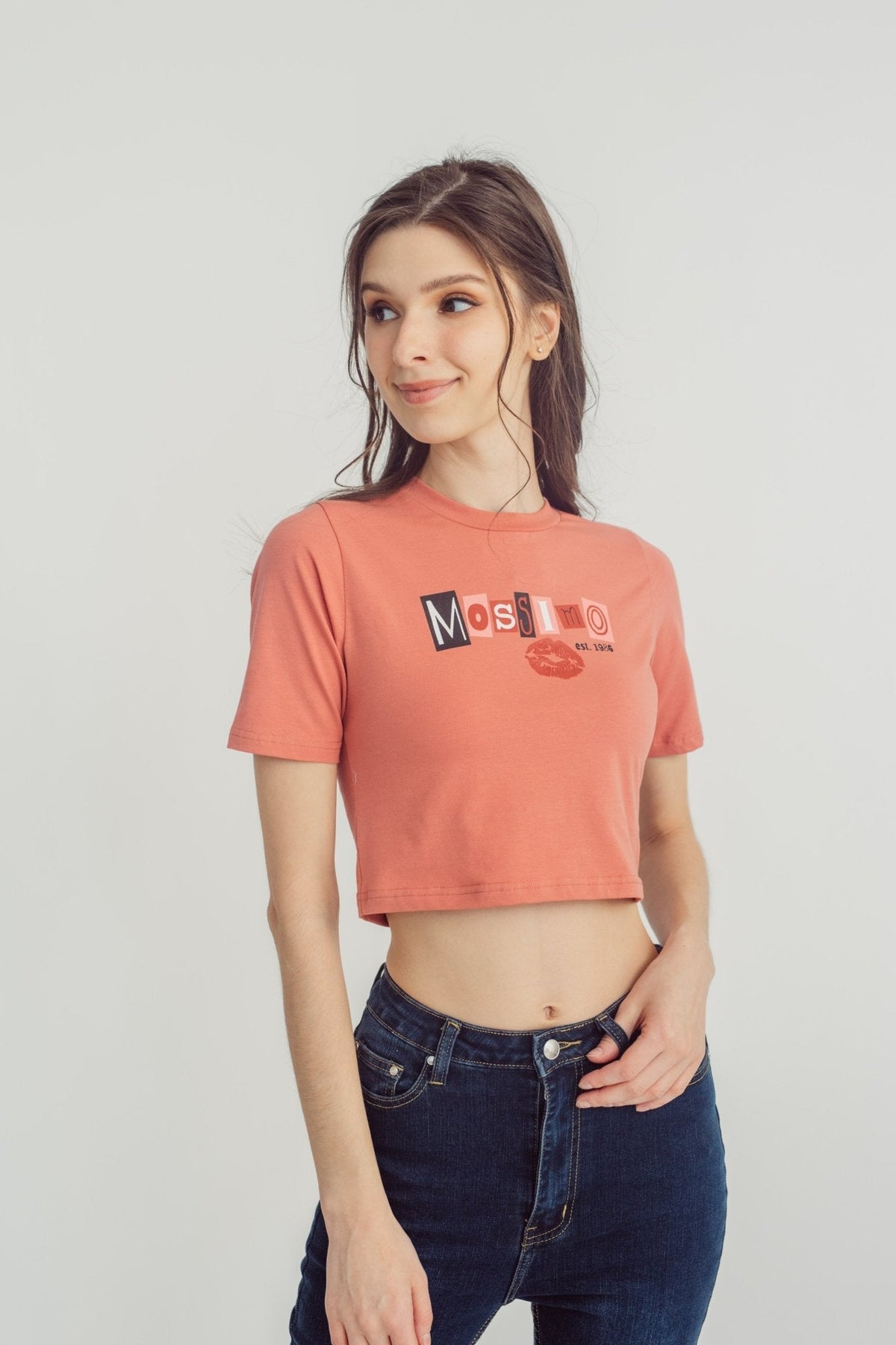 Mossimo Premium with Mossimo Big Branding Retro Cropped Fit Tee - Mossimo PH