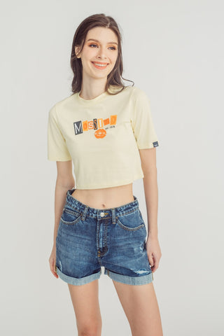 Mossimo Premium with Mossimo Big Branding Retro Cropped Fit Tee - Mossimo PH