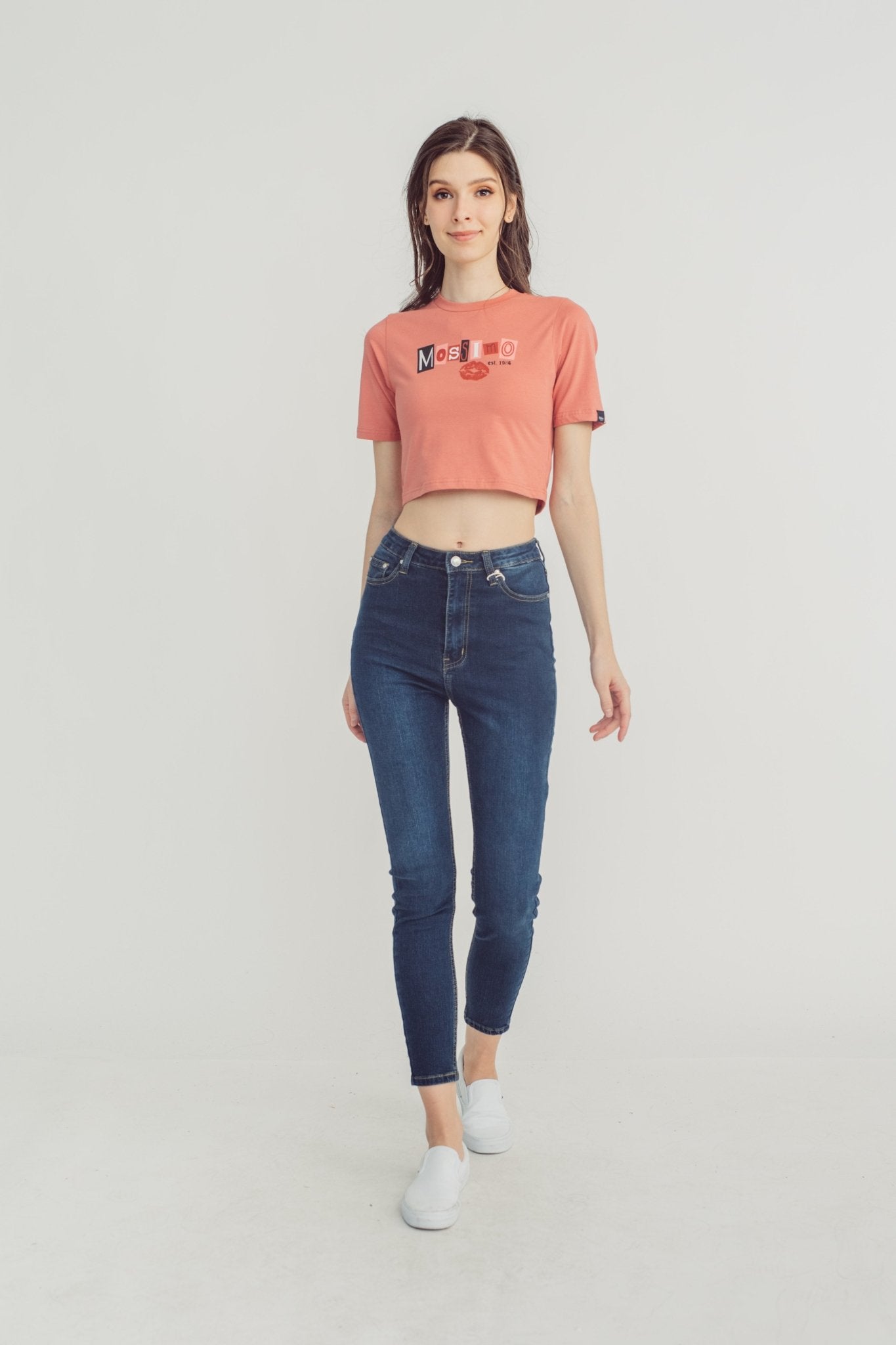 Mossimo Premium with Mossimo Big Branding Retro Cropped Fit Tee - Mossimo PH