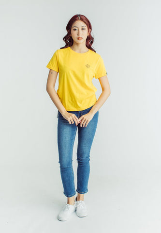 Mossimo Spectra Yellow with Rad Girls Club Flat Print Classic Fit Tee - Mossimo PH